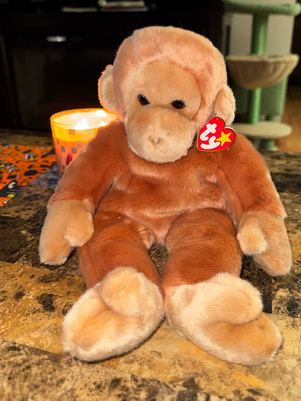 TY BEANIE BUDDY BONGO MONKEY LARGE STYLE